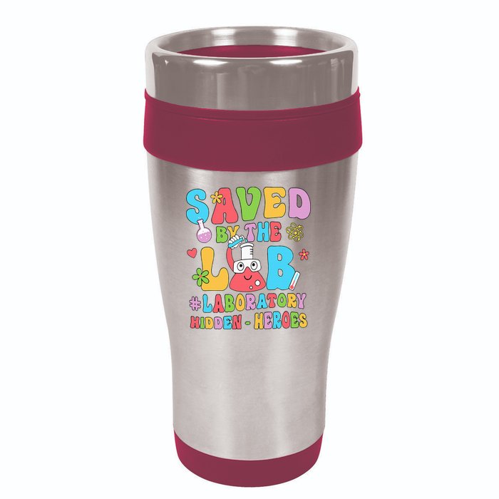 Saved By The Lab Laboratory Phlebotomy Week 2024 Lab Tech 16oz Travel Tumbler
