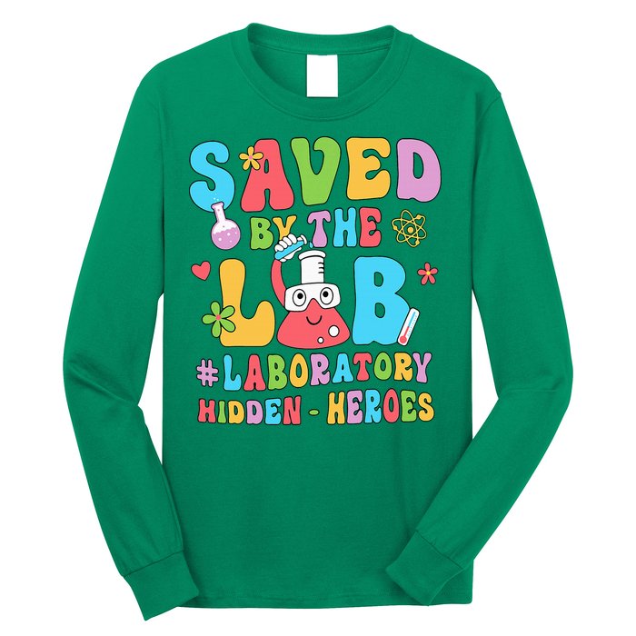 Saved By The Lab Laboratory Phlebotomy Week 2024 Lab Tech Long Sleeve Shirt