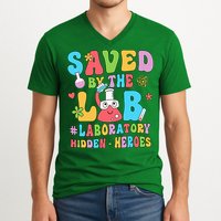 Saved By The Lab Laboratory Phlebotomy Week 2024 Lab Tech V-Neck T-Shirt