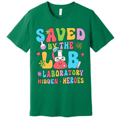 Saved By The Lab Laboratory Phlebotomy Week 2024 Lab Tech Premium T-Shirt