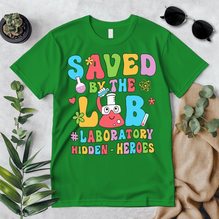 Saved By The Lab Laboratory Phlebotomy Week 2024 Lab Tech Premium T-Shirt