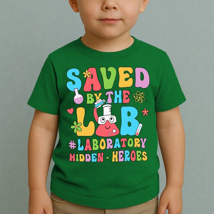 Saved By The Lab Laboratory Phlebotomy Week 2024 Lab Tech Toddler T-Shirt