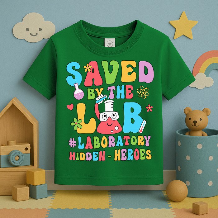 Saved By The Lab Laboratory Phlebotomy Week 2024 Lab Tech Toddler T-Shirt