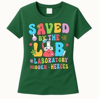 Saved By The Lab Laboratory Phlebotomy Week 2024 Lab Tech Womens T-Shirt