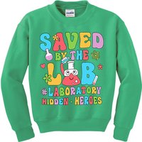 Saved By The Lab Laboratory Phlebotomy Week 2024 Lab Tech Kids Sweatshirt