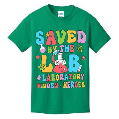 Saved By The Lab Laboratory Phlebotomy Week 2024 Lab Tech Kids T-Shirt