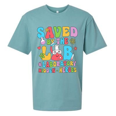 Saved By The Lab Laboratory Phlebotomy Week 2024 Lab Tech Sueded Cloud Jersey T-Shirt