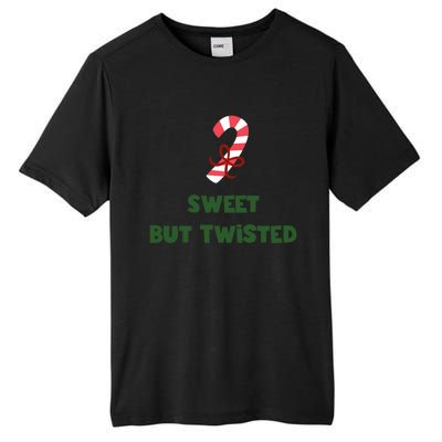 Sweet But Twisted Funny Candy Cane Merry Christmas Holiday Gift Tall Fusion ChromaSoft Performance T-Shirt