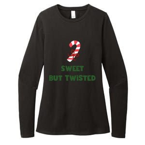 Sweet But Twisted Funny Candy Cane Merry Christmas Holiday Gift Womens CVC Long Sleeve Shirt