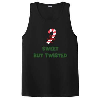 Sweet But Twisted Funny Candy Cane Merry Christmas Holiday Gift PosiCharge Competitor Tank