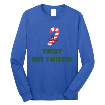 Sweet But Twisted Funny Candy Cane Merry Christmas Holiday Gift Long Sleeve Shirt