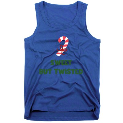 Sweet But Twisted Funny Candy Cane Merry Christmas Holiday Gift Tank Top