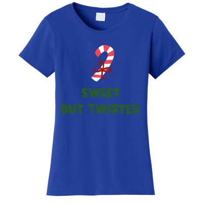 Sweet But Twisted Funny Candy Cane Merry Christmas Holiday Gift Women's T-Shirt