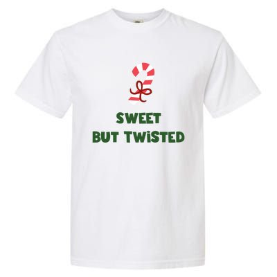 Sweet But Twisted Funny Candy Cane Merry Christmas Holiday Gift Garment-Dyed Heavyweight T-Shirt