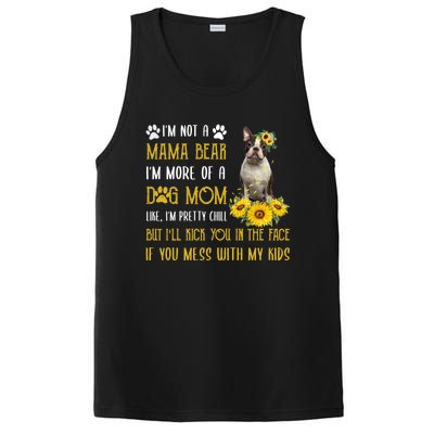 Sunflower Boston Terrier Mom Mothers Day Dog Mom Cool Gift PosiCharge Competitor Tank