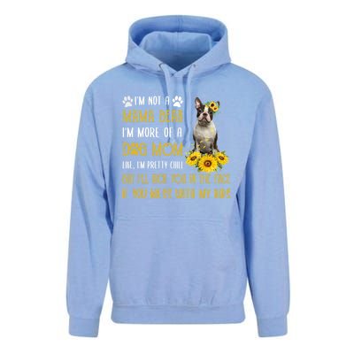 Sunflower Boston Terrier Mom Mothers Day Dog Mom Cool Gift Unisex Surf Hoodie