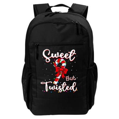 Sweet But Twisted Funny Christmas Candy Cane Xmas Holiday Daily Commute Backpack