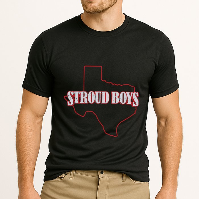 Stroud Boy Texans State Outline Cooling Performance Crew T-Shirt