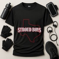 Stroud Boy Texans State Outline Cooling Performance Crew T-Shirt