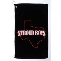Stroud Boy Texans State Outline Golf Towel