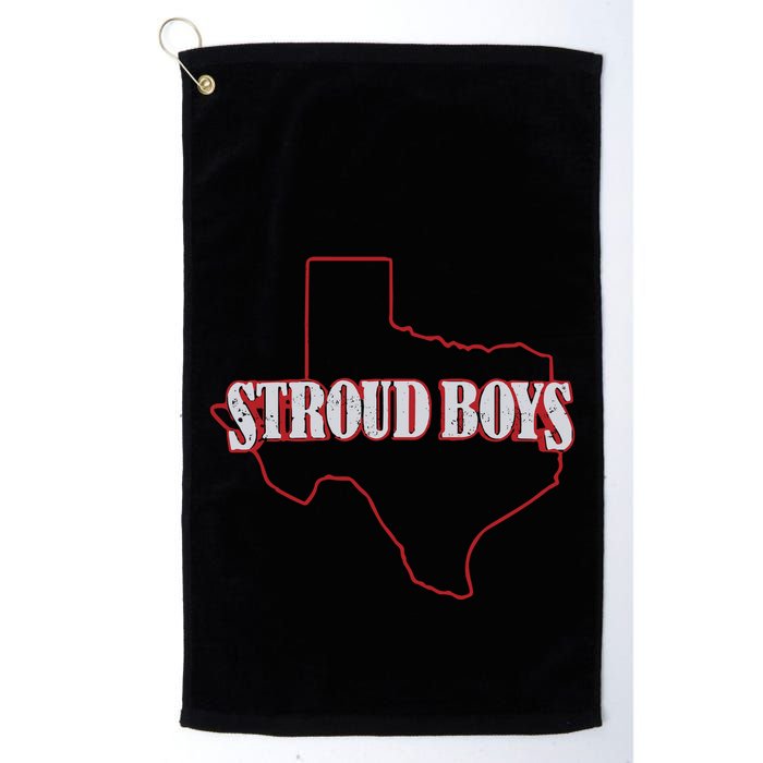 Stroud Boy Texans State Outline Golf Towel