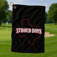 Stroud Boy Texans State Outline Golf Towel