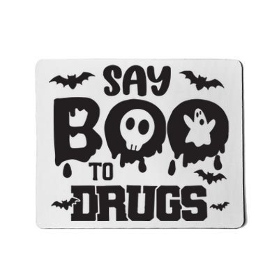 Say Boo To Drugs Red Ribbon Week Mousepad