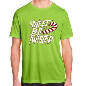 Sweet But Twisted Funny Candy Cane Peppermint Gift Adult ChromaSoft Performance T-Shirt