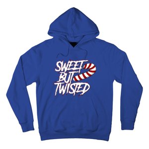 Sweet But Twisted Funny Candy Cane Peppermint Gift Hoodie