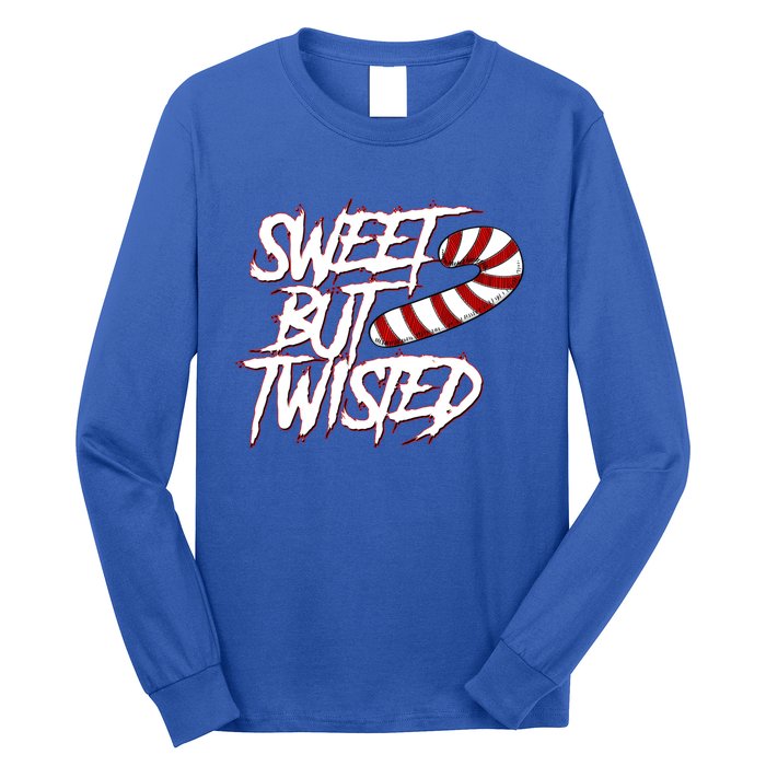 Sweet But Twisted Funny Candy Cane Peppermint Gift Long Sleeve Shirt