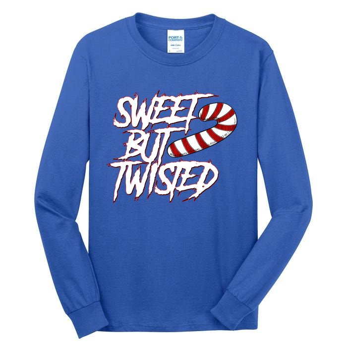 Sweet But Twisted Funny Candy Cane Peppermint Gift Tall Long Sleeve T-Shirt