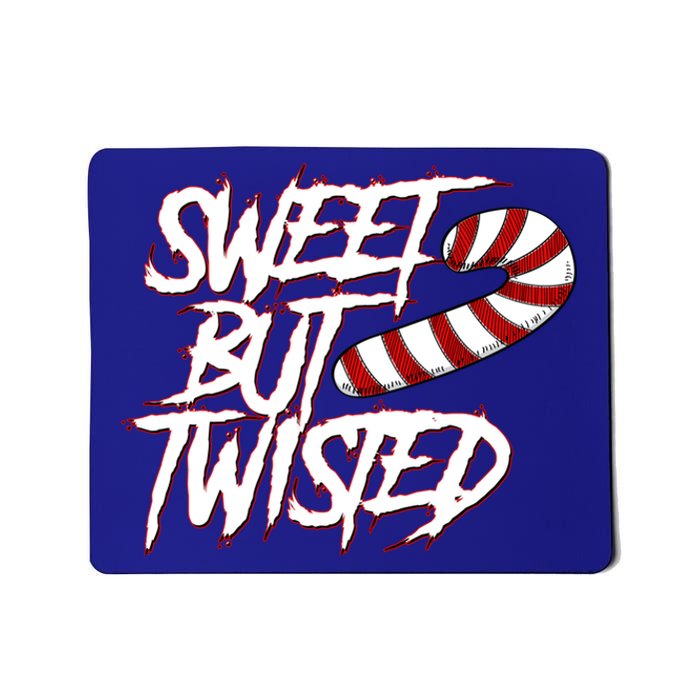 Sweet But Twisted Funny Candy Cane Peppermint Gift Mousepad