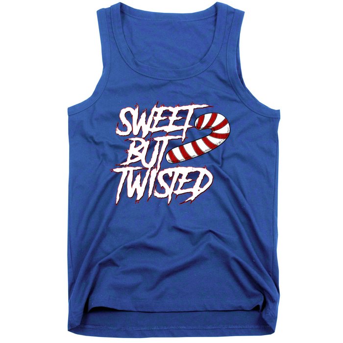 Sweet But Twisted Funny Candy Cane Peppermint Gift Tank Top