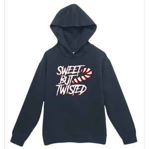 Sweet But Twisted Funny Candy Cane Peppermint Gift Urban Pullover Hoodie