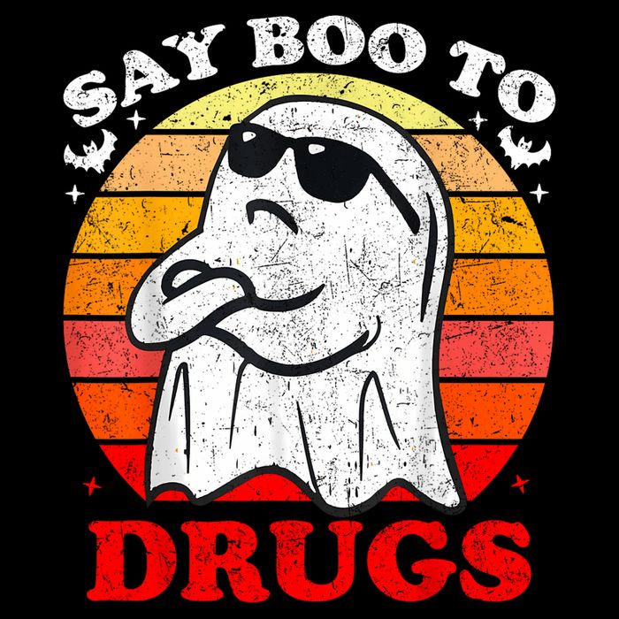 Say Boo To Drugs Funny Halloween Red Ribbon Week Awareness Backpack