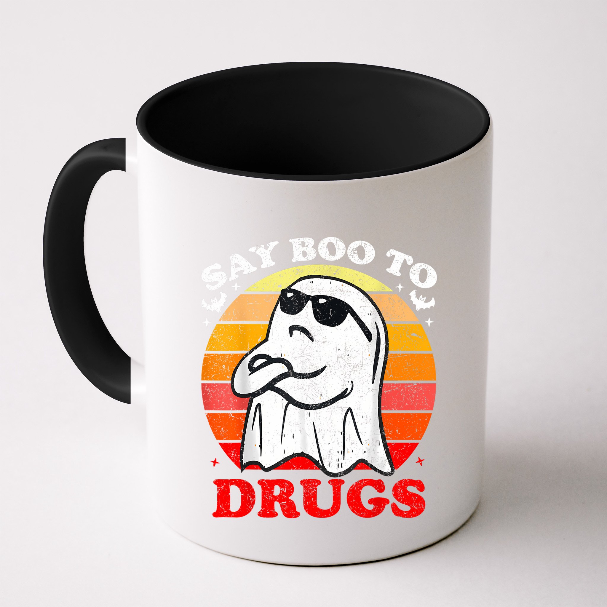 Say Boo To Drugs Funny Halloween Red Ribbon Week Awareness Mug