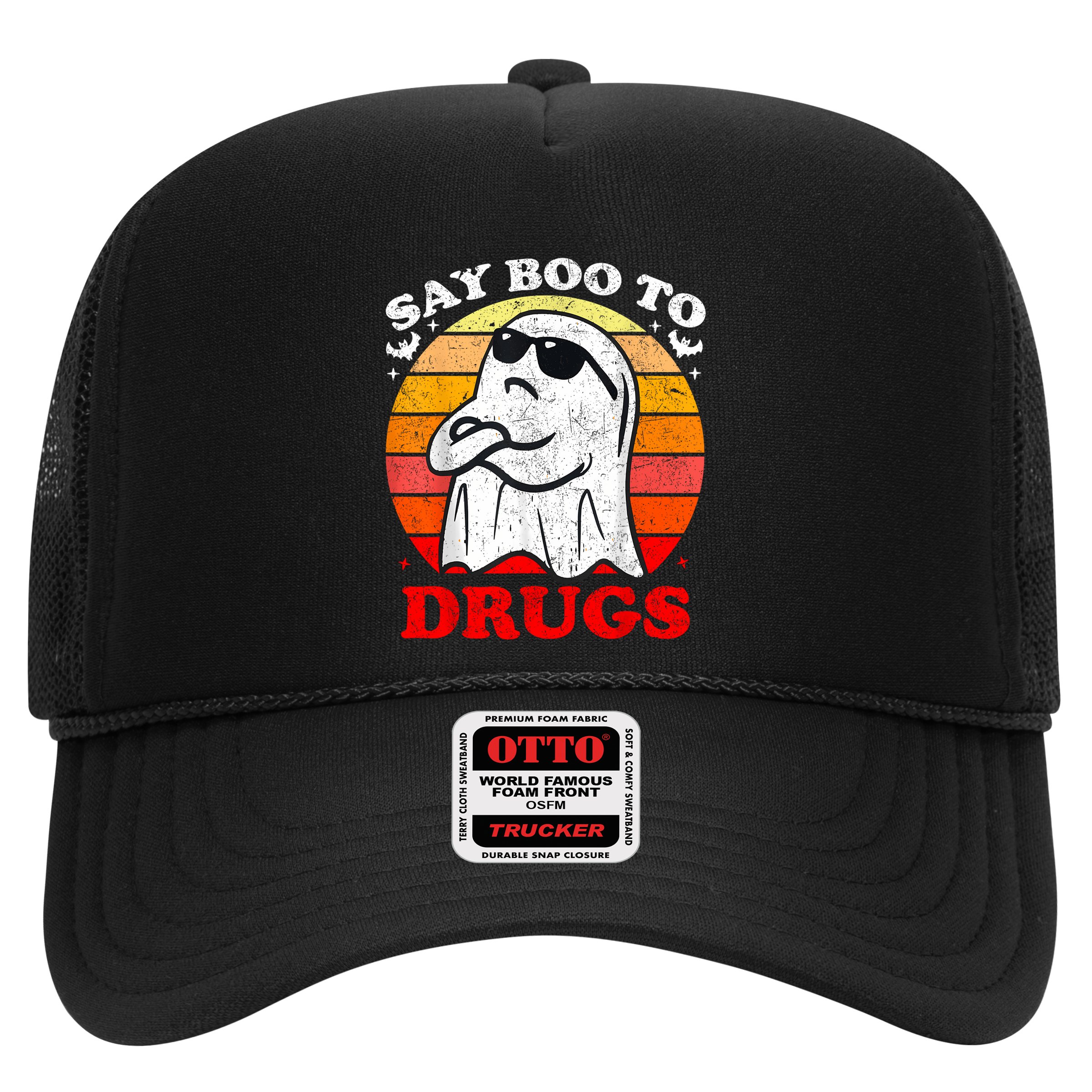 Say Boo To Drugs Funny Halloween Red Ribbon Week Awareness Hat