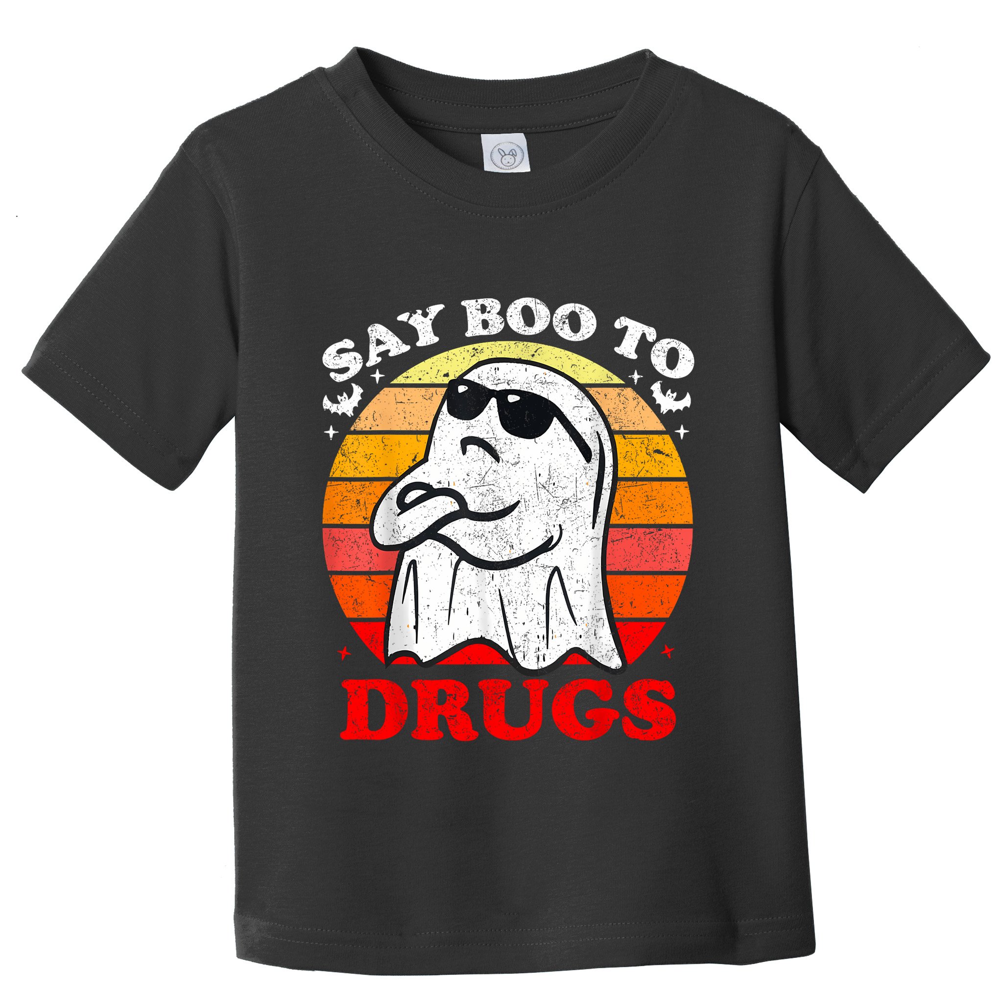Say Boo To Drugs Funny Halloween Red Ribbon Week Awareness Toddler T-Shirt