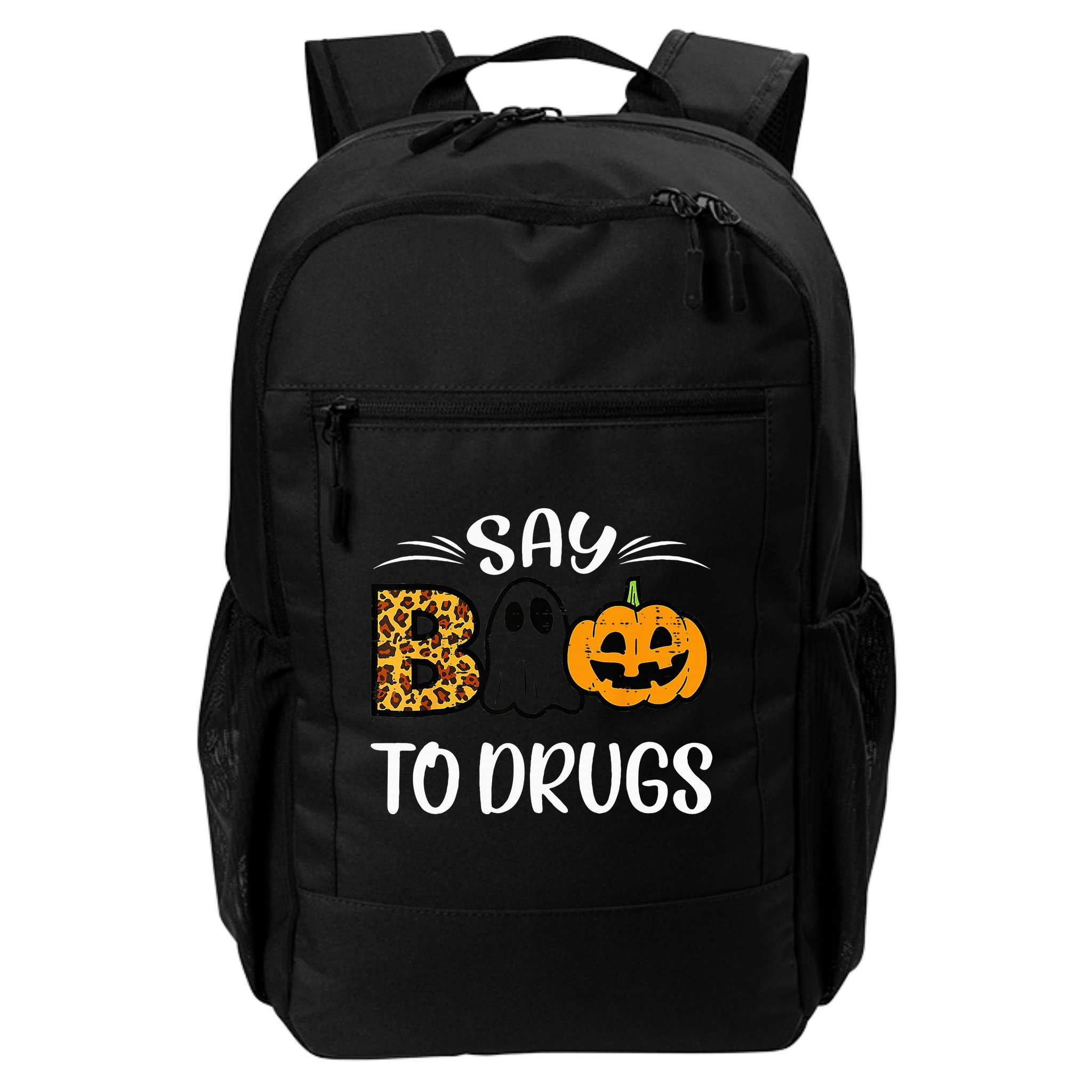 Say Boo To Drugs Funny Halloween Red Ribbon Week Awareness Backpack