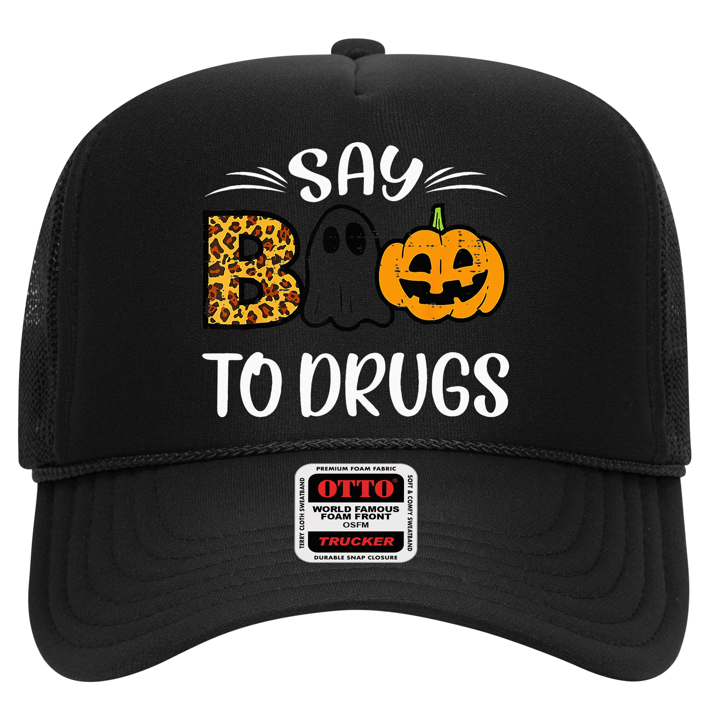 Say Boo To Drugs Funny Halloween Red Ribbon Week Awareness Hat