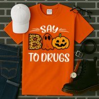 Say Boo To Drugs Funny Halloween Red Ribbon Week Awareness Tall T-Shirt