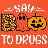 Say Boo To Drugs Funny Halloween Red Ribbon Week Awareness Button