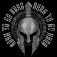 Spartan Born To Go Hard | Warrior Gym Workout Sparta Helmet Premium T-Shirt