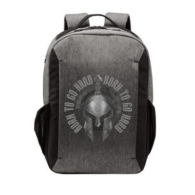 Spartan Born To Go Hard | Warrior Gym Workout Sparta Helmet Vector Backpack
