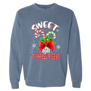 Sweet But Twisted Funny Christmas Candy Lollipop Costume Gift Garment-Dyed Sweatshirt