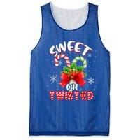 Sweet But Twisted Funny Christmas Candy Lollipop Costume Gift Mesh Reversible Basketball Jersey Tank