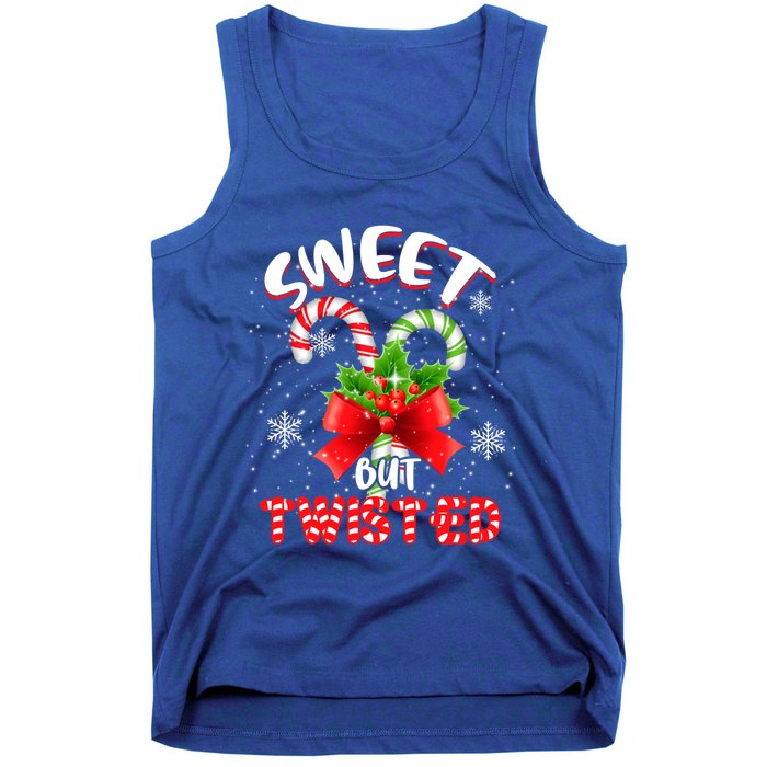 Sweet But Twisted Funny Christmas Candy Lollipop Costume Gift Tank Top