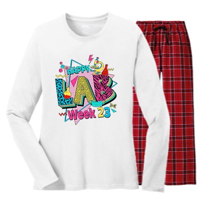 Saved By The Lab Only The Best Support The Rest Lab Week Team Women's Long Sleeve Flannel Pajama Set 