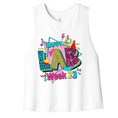 Saved By The Lab Only The Best Support The Rest Lab Week Team Women's Racerback Cropped Tank