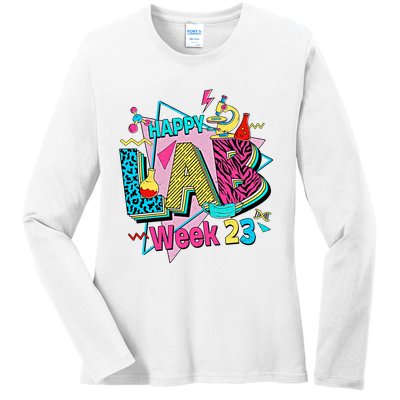 Saved By The Lab Only The Best Support The Rest Lab Week Team Ladies Long Sleeve Shirt